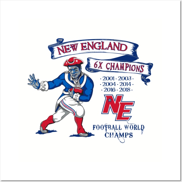 Patriots 2019 Championship Graphic 1 Wall Art by bkumm66